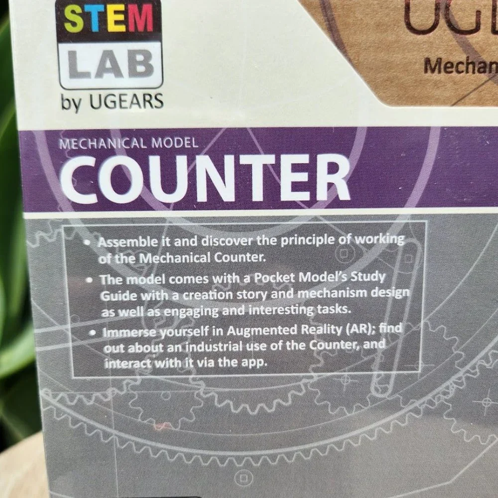 UGEARS STEM Lab 3D Puzzle Wood Model Kit Counter Wooden DIY Craft EASTER BASKET